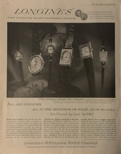 1963 Longines-Wittnauer Watch PRINT AD World's Fair Watches VTG 60s Most Honored picture