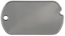 G.I. W.W. II Dog Tag with notch. Box of 100 tags picture