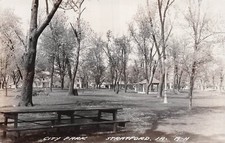 RPPC Stratford Iowa City Park Hamilton County Photo Postcard E47 picture