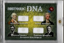 2022 Historic DNA GEORGE WASHINGTON LINCOLN JEFFERSON ROOSEVELT Hair Relic /10 picture