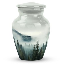 Misty Mountain Forest Keepsakes For Ashes Of Loved Ones Cremation Urns 3 inch picture