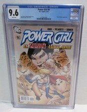 POWER GIRL # 9 CGC GRADED 9.6 DC COMICS 4/10 TERRA & SATANNA APPEARANCE picture
