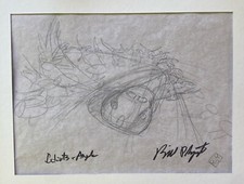 BILL PLYMPTON - Terry Gilliam’s Idiots & Angels Original Pencil Sketch, SIGNED picture
