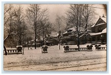 1909 Entrance Woodruff Place Christmas Morn Indianapolis IN RPPC Photo Postcard picture
