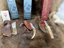 Three (3) Muela Colbri, BW-6C, & Gazapo  Knives With Sheaths Mint In Boxes +++ picture