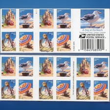 2026 USPS 20 FIRST CLASS LETTER STAMPS A Day at the Beach 82¢ picture