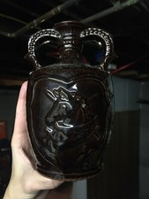 Vintage Stunning MUSICAL Ceramic Pottery Ring Circle Jug Wine Liquor Decanter picture