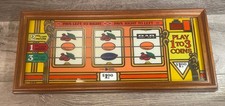Framed Vintage 1970s Slot Machine Belly Glass Casino Wall Decor Mancave Wall Art picture