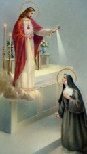 St. Margaret Mary Alacoque A - Laminated Holy 25 CARDS picture