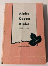 Rare Alpha Kappa Alpha 1908 - 1958 Book by Marjorie H. Parker picture