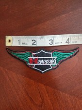 90S KAWASAKI Motorcycle Motocross  Biker Crest Racing Patch *FREE SHIPPING* picture