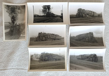 C. 1940s Boston & Maine Railroad 2-10-2 Steam Locomotive Photo Lot Of 7 picture