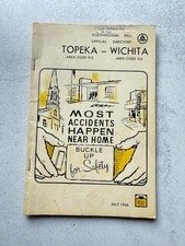 Vintage 1966 Southwestern Bell Employee Directory Book Topeka Wichita KS Offices picture
