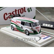 BN SC 1:64 VW T1 Widebody White Green Mini Van Diecast Car Model picture