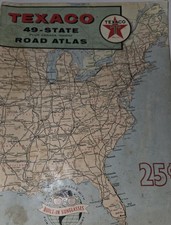 1959 Texaco 49 State Road Atlas U.S. Canada. Pre Hawaii. picture