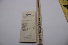 MCM 1957 Vintage NJ Deed With Stamps F1D picture