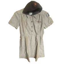 Vintage Brownie Girl Scouts USA Uniform & Hat picture