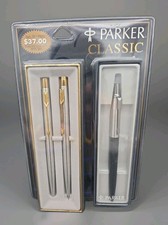 Vintage 1996 Parker Classic Flighter 3-Piece Pen Pencil Set NOS Sealed Made... picture