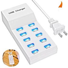10-Port USB Charger Station 50W/10A Multiple USB Charging Station picture