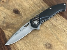 2018 Buck USA 293 Inertia Black Framelock Pocket Knife  Black Print Excellent picture