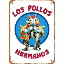 Vintage of Los Pollos Hermanos Tin Metal Signs Home Décor 8x12 picture