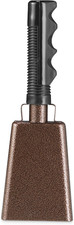 Metal Cowbell with Handle - (1 Pack) Cow Bells Loud Cheering Noise Makers for Sp picture