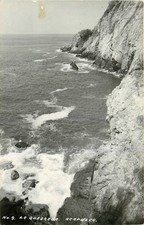 Vintage RPPC La Quebrada Acapulco Mexico Cliff Divers View Postcard 1940s picture