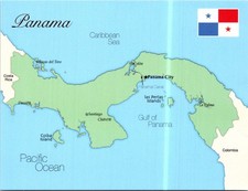 (2730) 30-5-2026 - Map of PANAMA (Central America) picture