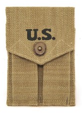 Colt 45 Auto Double Magazine Pouch Marked JT&L 1942 picture