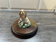 Vintage Carla Pottery Cavalier King Charles Spaniel Dog Figurine Made In England picture