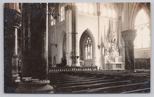 Vintage Vancouver BC Photo Postcard c1908 RC Cathedral RPPC Holy Rosary Interior picture