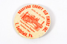 1971 Bradford County Old Timers Inc E Smithfield PA Antique Cars Pinback Button picture