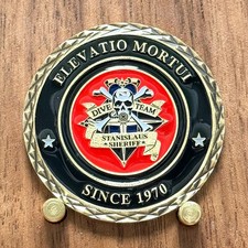Stanislaus County Sheriff's Dive Team Elevatio Mortui Challenge Coin  W#7 picture