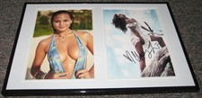 Chrissy Teigen Signed Framed 12x18 Bikini Photo Set AW  picture