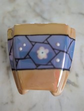 Vintage Tashiro Shoten Japan Lusterware Mini Footed Planter Pot Art Deco picture