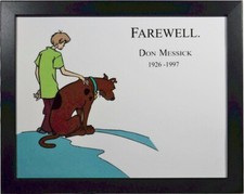 🔳 Don Messick Farewell Speechless Scooby tribute Hanna Barbera 11x14inch NEW picture