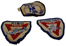 YMCA Fish Flying AAA School Safety Patrol lot 3 patch vintage picture