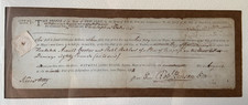 Post-colonial 1784 New York City ARREST WARRANT James Duane Mayor Framed picture