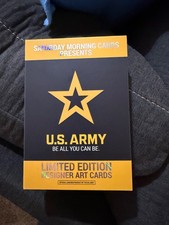 2026 SATURDAY MORNING CARDS U.S. ARMY SKETCH CARD INSERT ONE OF ONE 1/1 picture