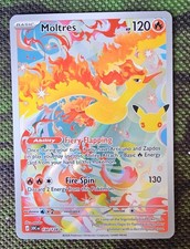 Pokémon TCG Moltres 130/128 30th Anniversary Edition  Holo NM picture