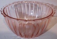 Vtg Pink Depression Small Bowl Unknown Maker and Pattern picture
