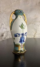Antique White's Art Company hand painted Art Nouveau vase signed P.D. picture