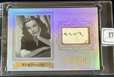 Vivien Leigh Actress Portrait 2024 Eternal Silver #/D 34/50 Cut Relic Patch Card picture