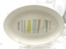 Vintage Vernonware Platter Anytime Pattern MCM Atomic 3.5