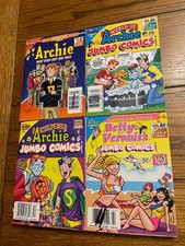4 Archie (Jumbo Comics) 8, 120, 144, 294 - Halloween, Beach, New Kids -  New picture