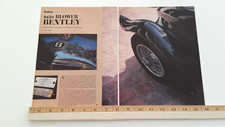 1930 BENTLEY SUPERCHARGED ORIGINAL 1983 ARTICLE picture