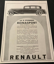 French 1933 Renault 8-Cylinder Reinasport - Vintage Original Print Ad / Wall Art picture