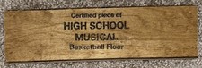 Official Disney High School Musical Prop Basketball Gym Floor Piece SCREEN USED picture