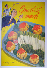 CARNATION Vintage 1952 One Dish Meals Mary Blake Recipe Cookbook Advertising picture