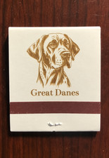 Great Danes Collectible Matchbook picture